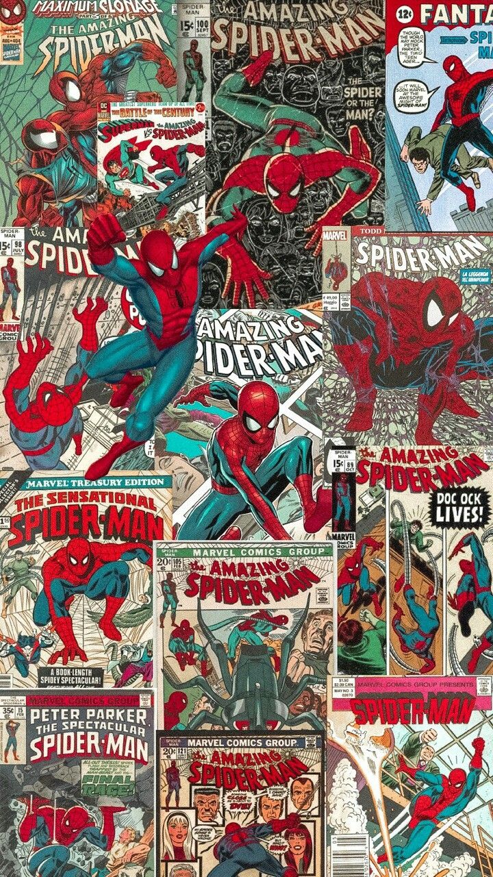 marvel comics lockscreen Spider Man Wallpaper Papel de