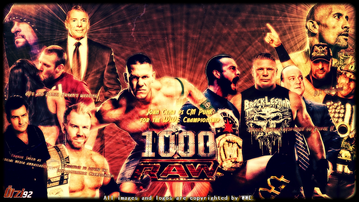 Wwe Raw 1000th Episode Wallpaper On Wrestling Media