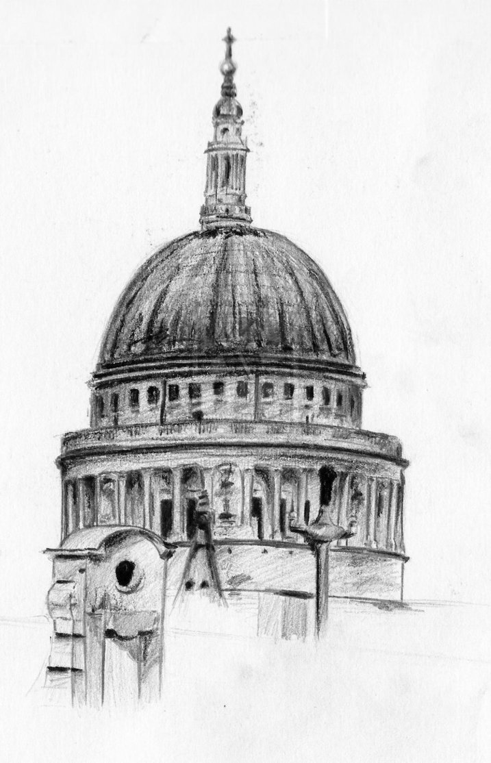 Saint Pauls Cathedral Sketch by cristiandeiana on