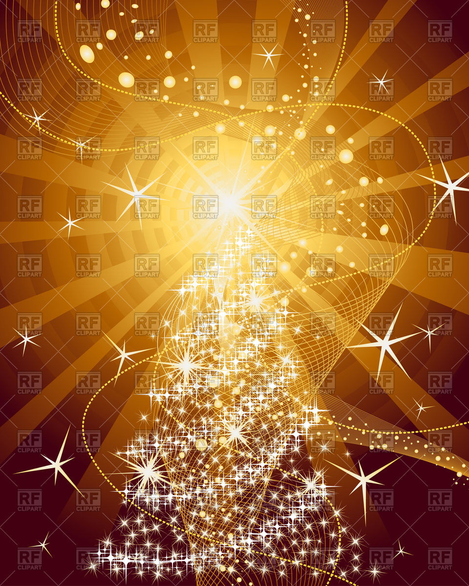 Beautiful Christmas Tree Card Vector Image Of Background