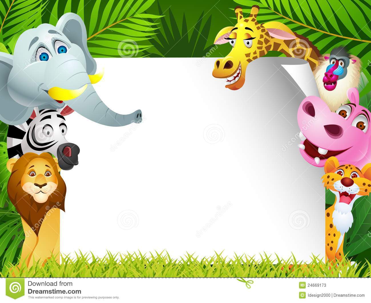Cute Cartoon Animal Wallpaper On