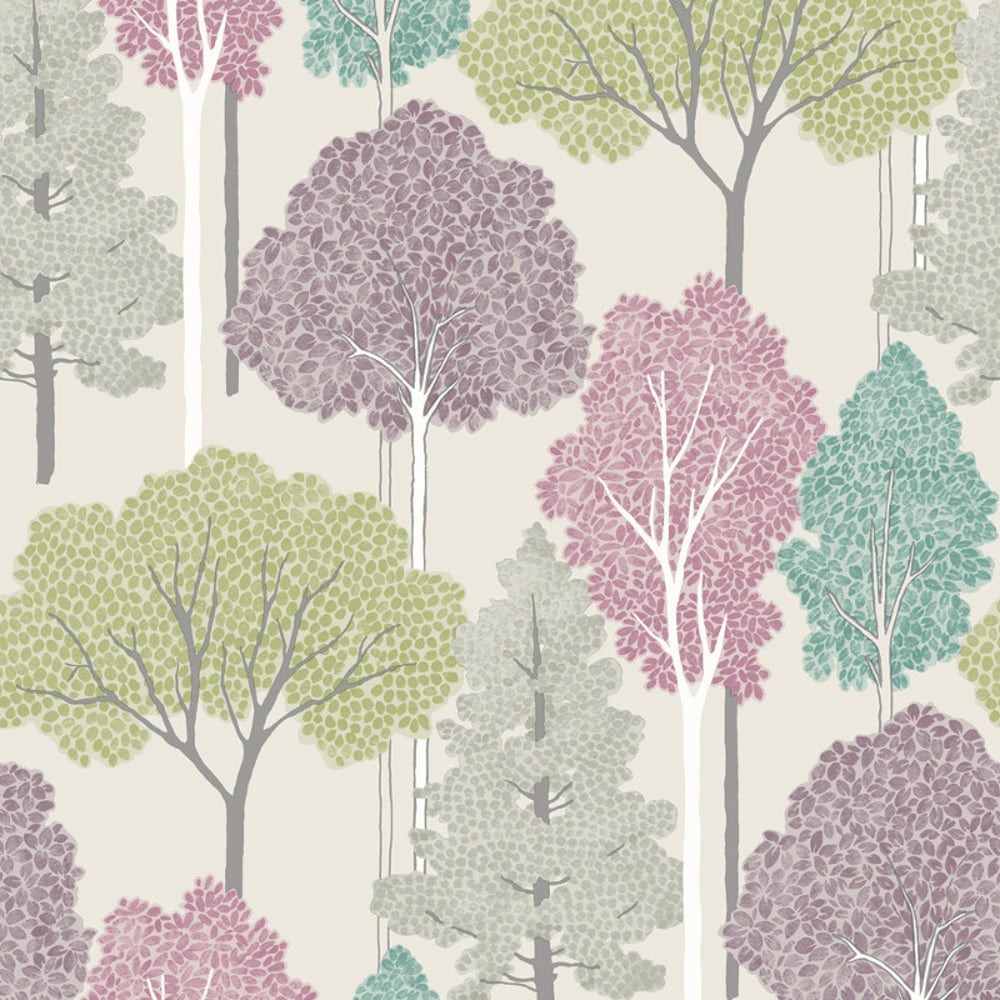  Ellwood Tree Pattern Forest Leaves Motif Glitter Wallpaper 670000 1000x1000