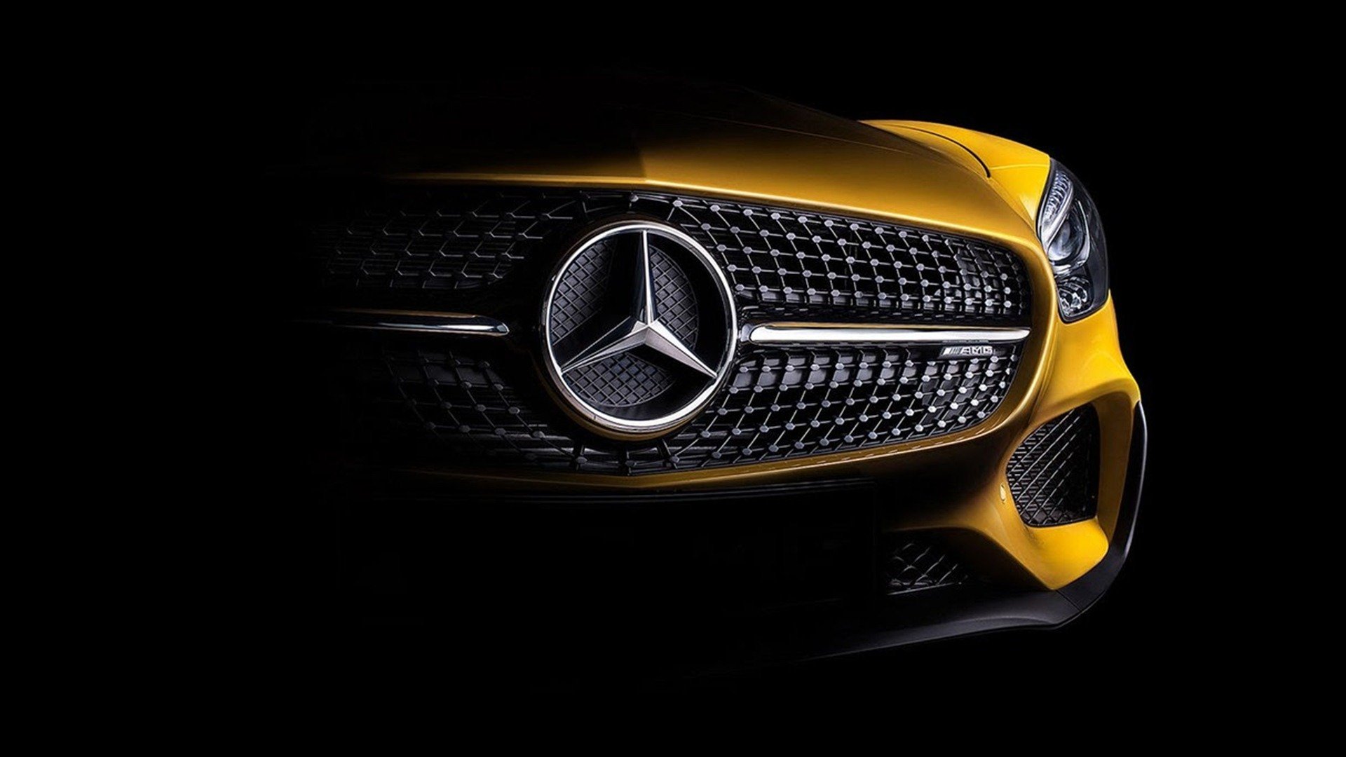 Dark Mercedes Benz Logo Background Wallpaper Baltana