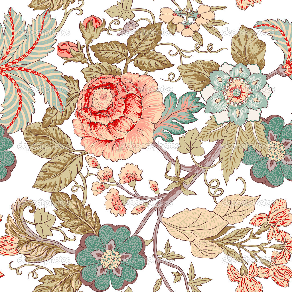 Download Free download depositphotos 23711281 Vintage flower pattern vintage floral pattern [1024x1024 ...