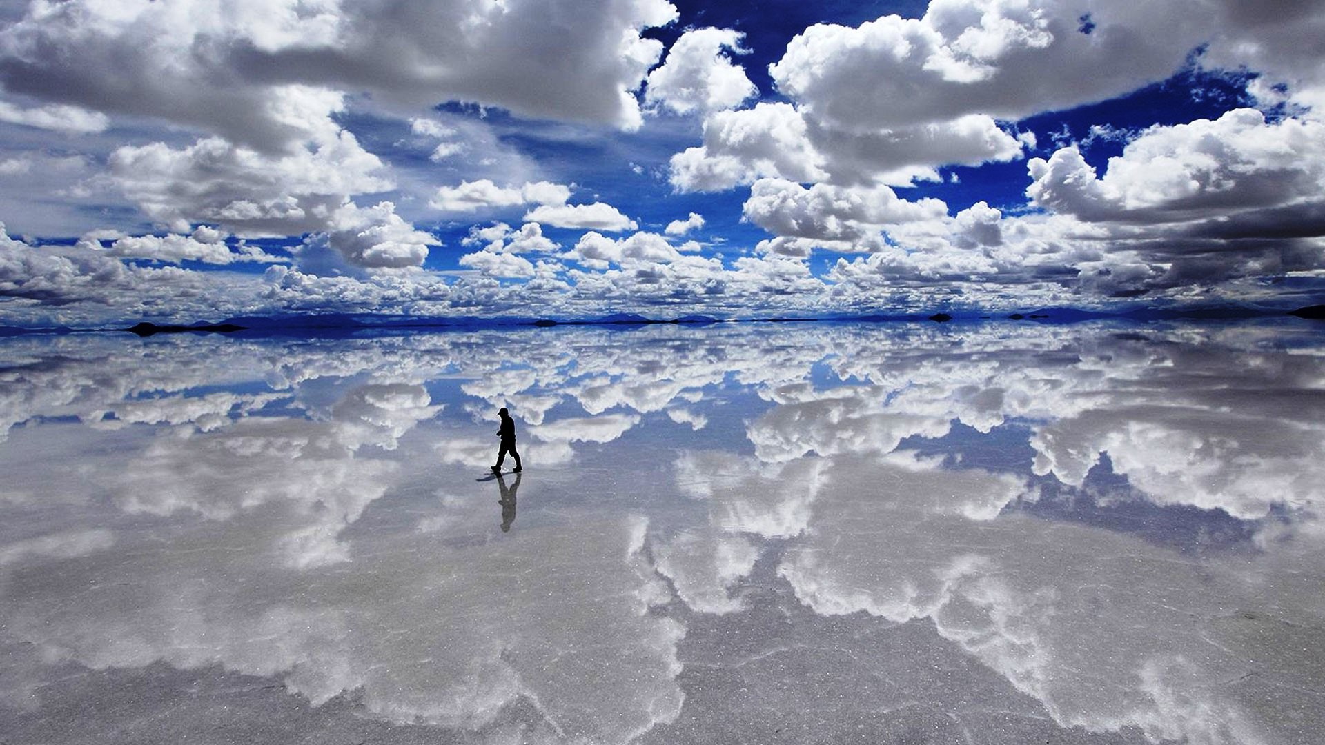 Clouds Landscapes Bolivia Lakes Salar De Uyuni Wallpaper