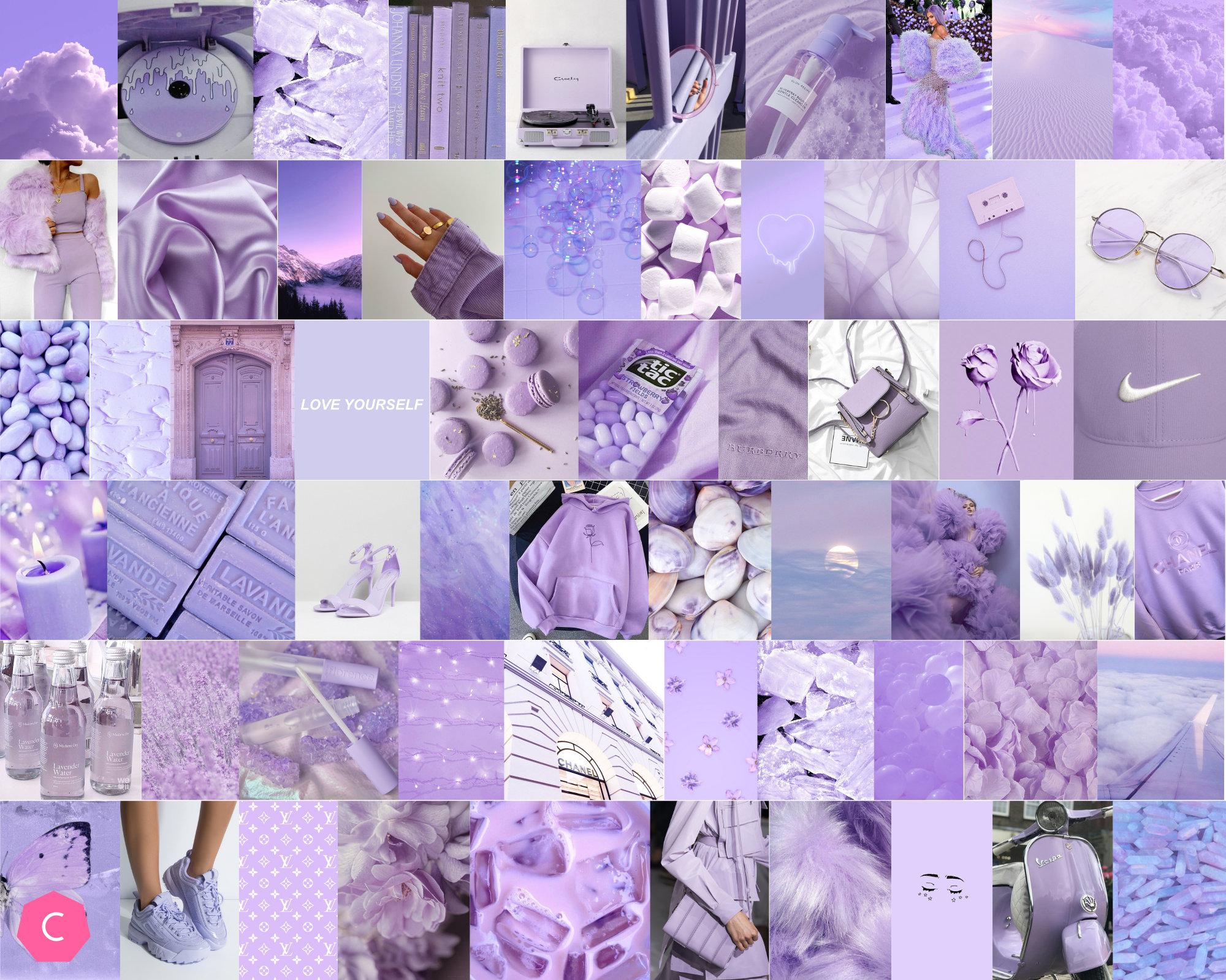 Boujee Lavender Aesthetic Wall Collage Kit digital Download   Etsy