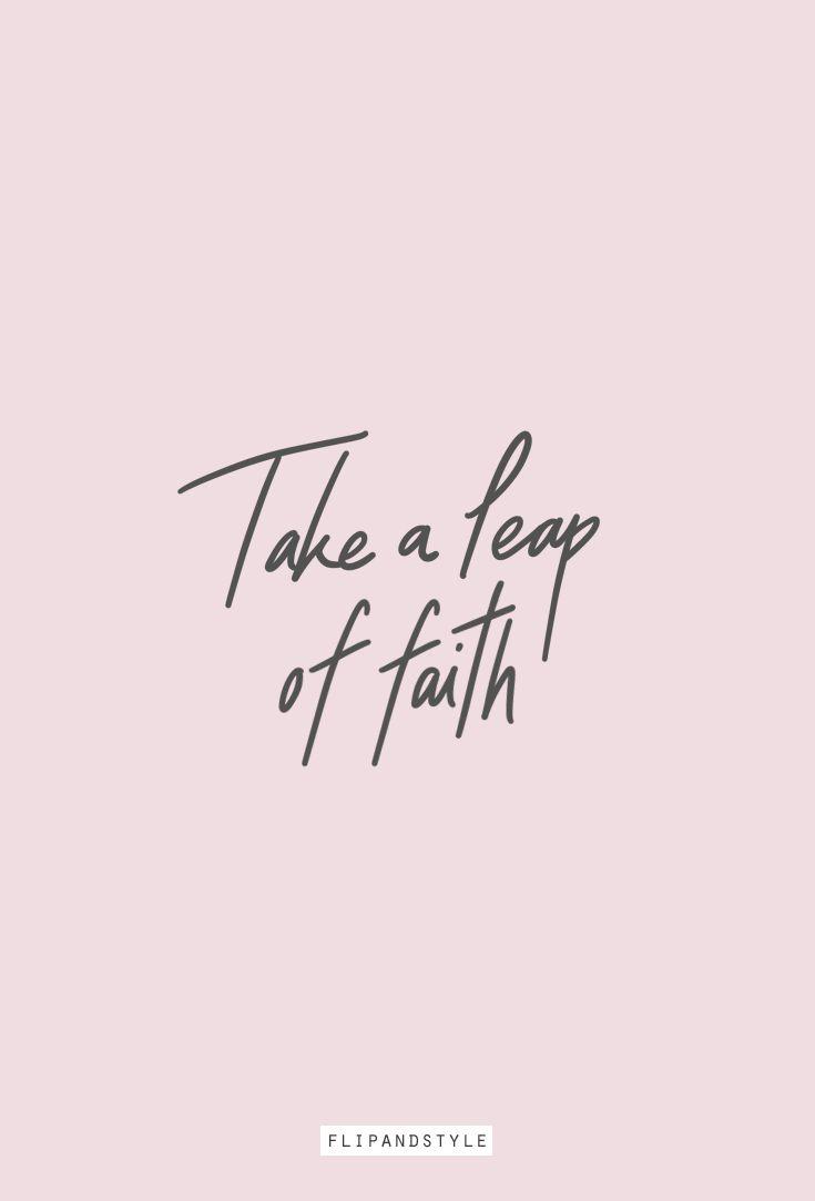Take A Leap Of Faith Bible Quotes Image