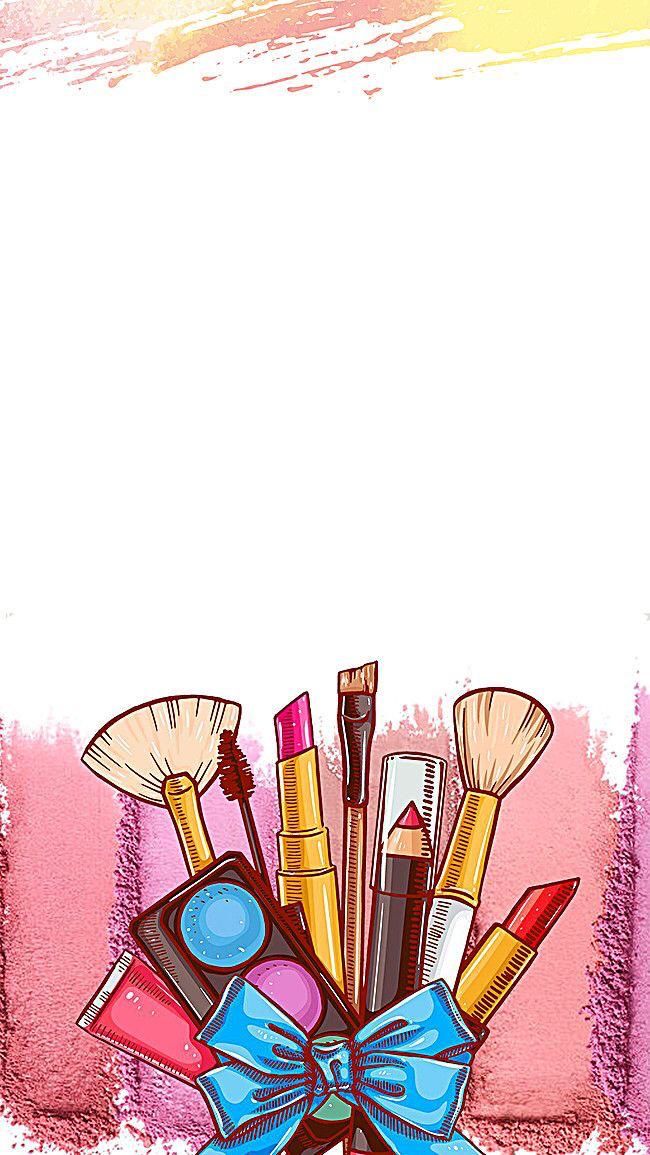 Wallpaper Make Makeup Artist Logo Paint Background