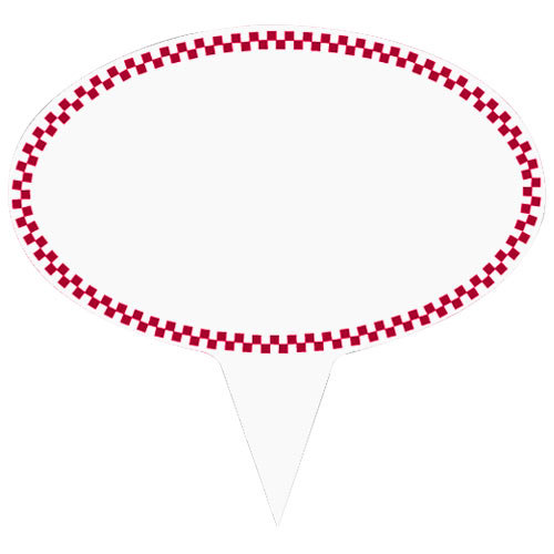 Red And White Checkered Border With Red Checkered Border 500x500