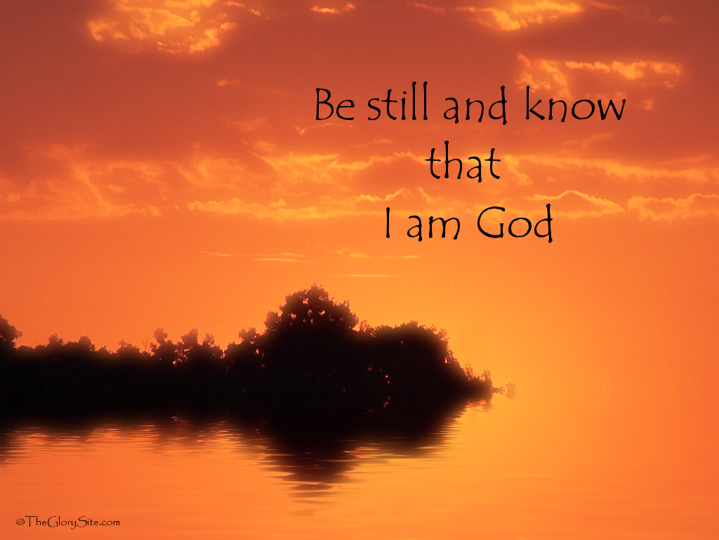 Christian Quote Be Still Wallpaper And