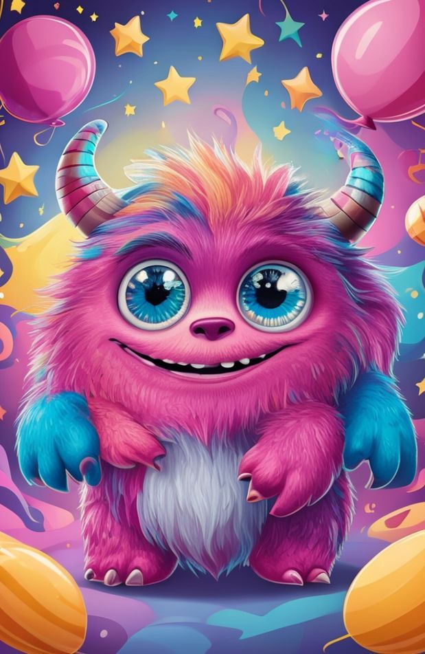 Cute Monster Wallpaper