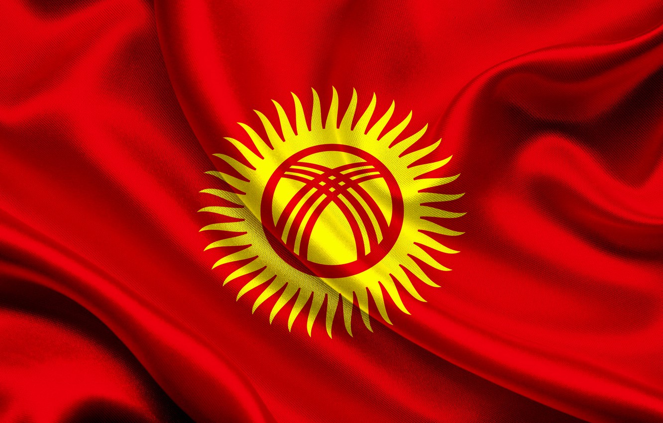 Wallpaper Red Flag Fon Kyrgyzstan