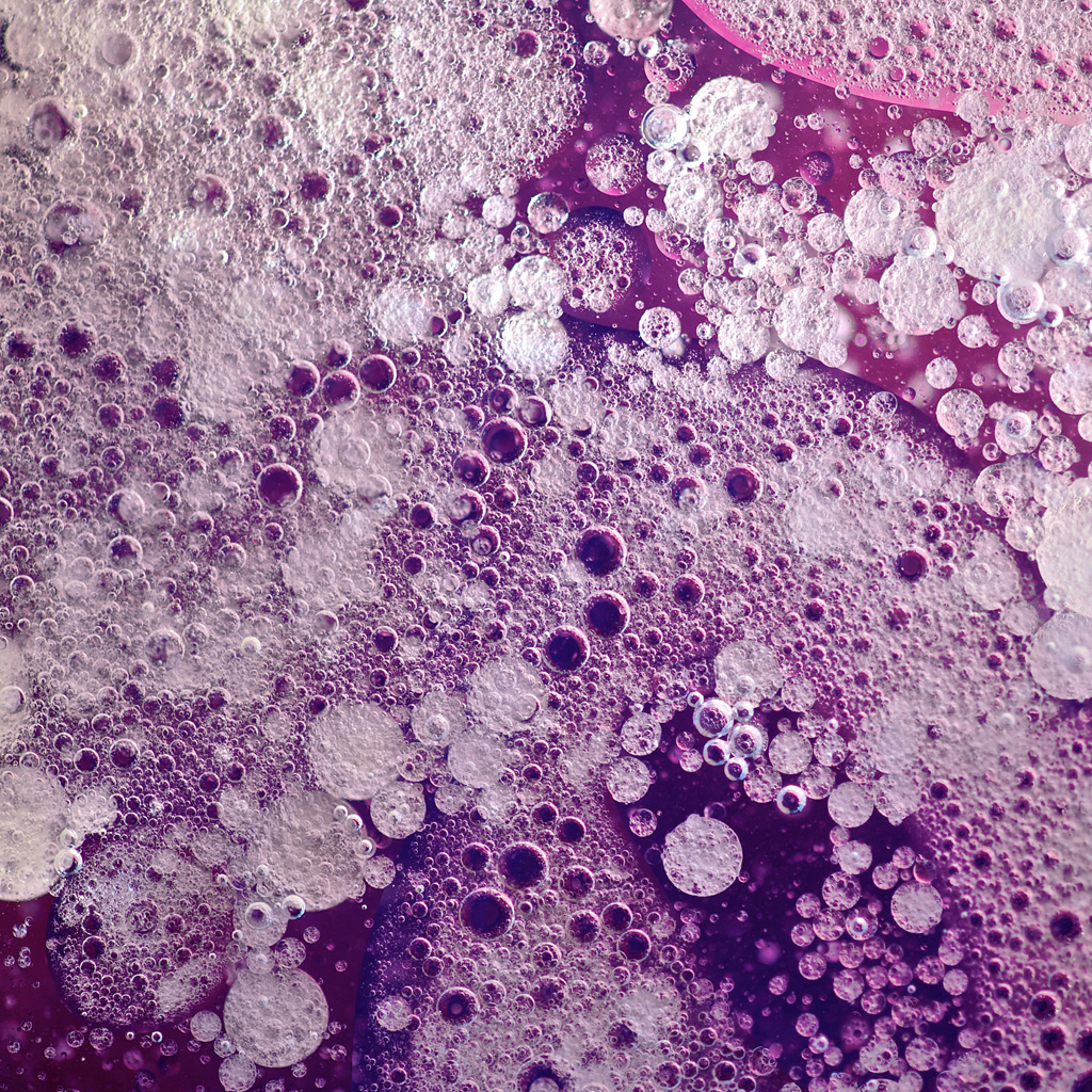 iPad Wallpaper Purple Water Bubble Mini