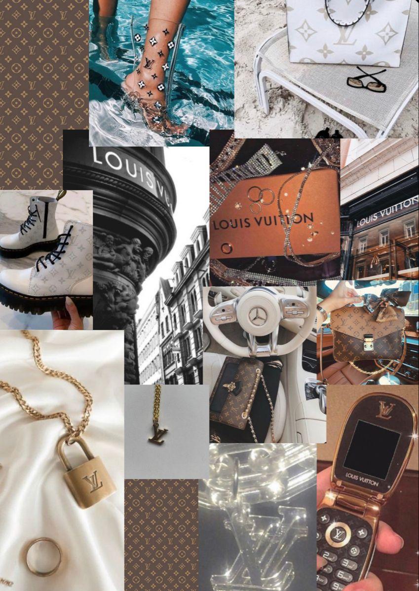 Louis Vuitton aesthetic collage Louis vuitton bag Louis vuitton