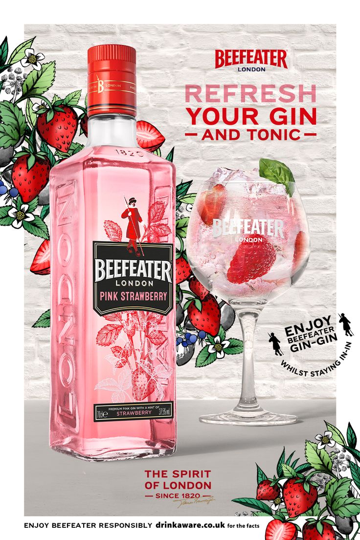Beefeater Pink Strawberry Gin Blood Orange