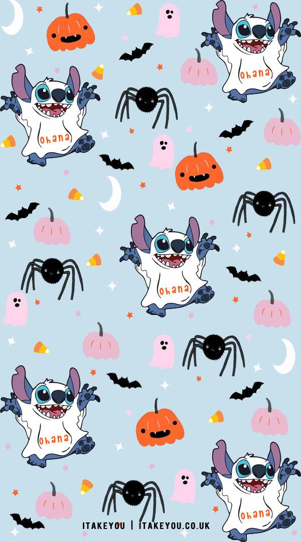 Fun And Cute Stitch Wallpaper Ghost Halloween