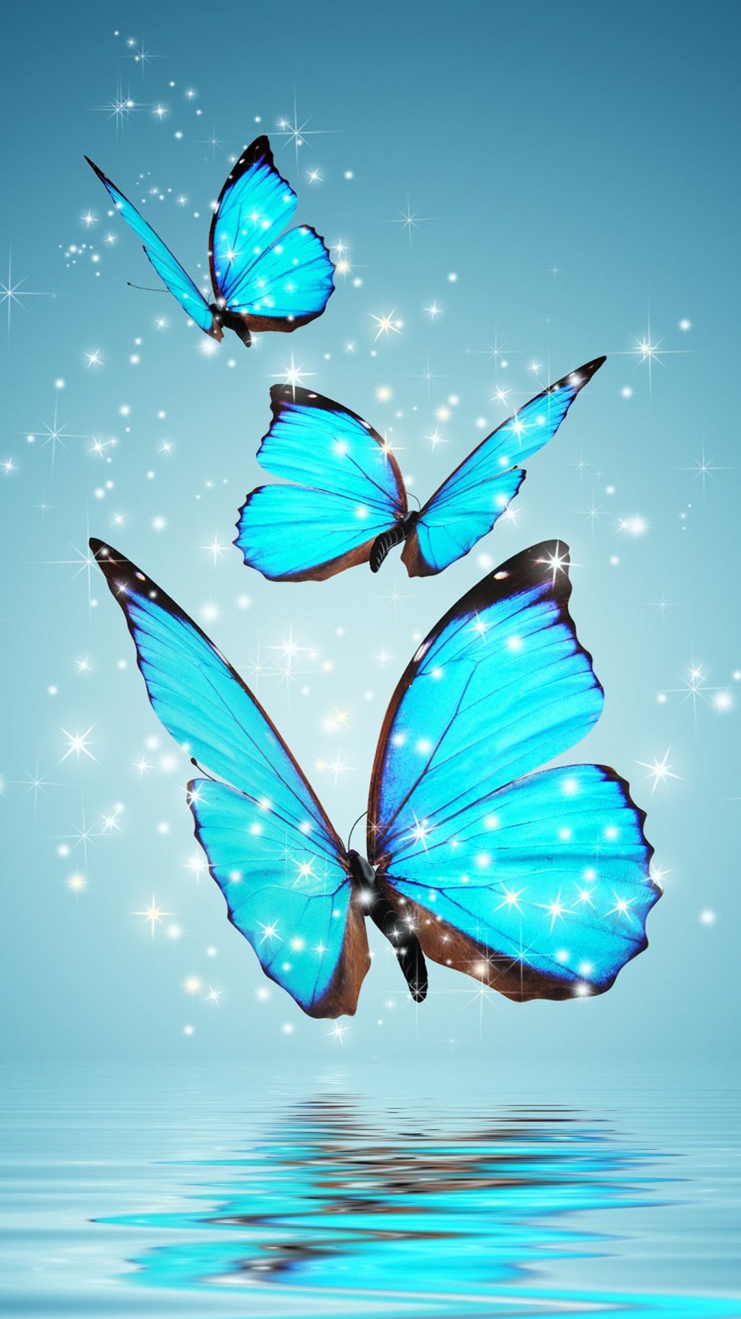 Free download Blue Sparkling Butterflies Android Wallpaper free download  [1080x1920] for your Desktop, Mobile & Tablet | Explore 46+ Blue Sparkling  Wallpaper | Sparkling Backgrounds, Blue Backgrounds, Backgrounds Blue