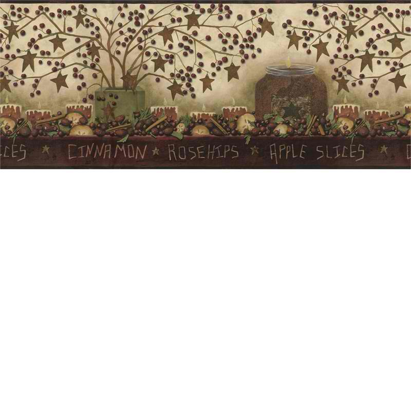 Free download Potpourri Wallpaper Border Rustic Country Primitive