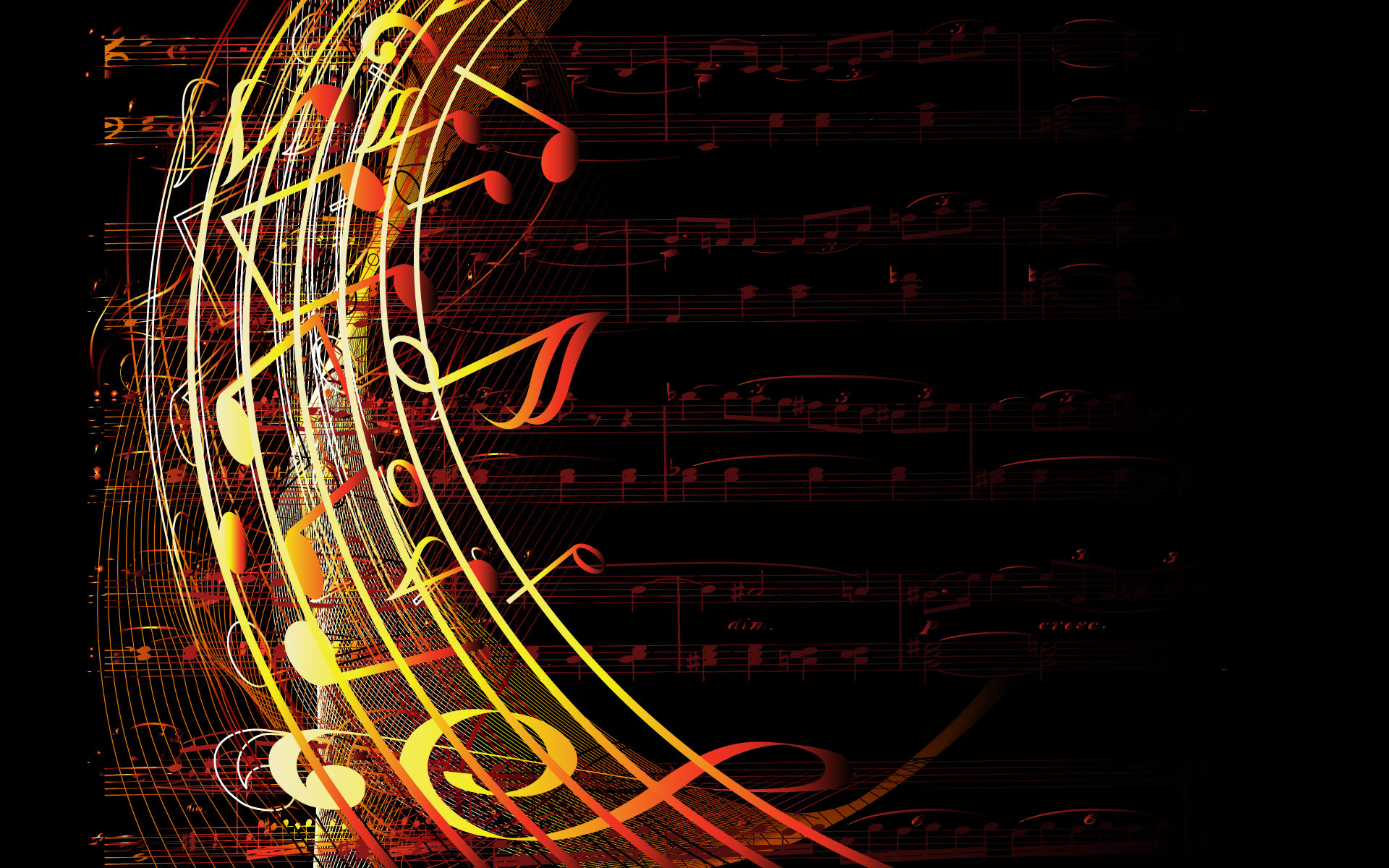 Abstract Music Wallpaper