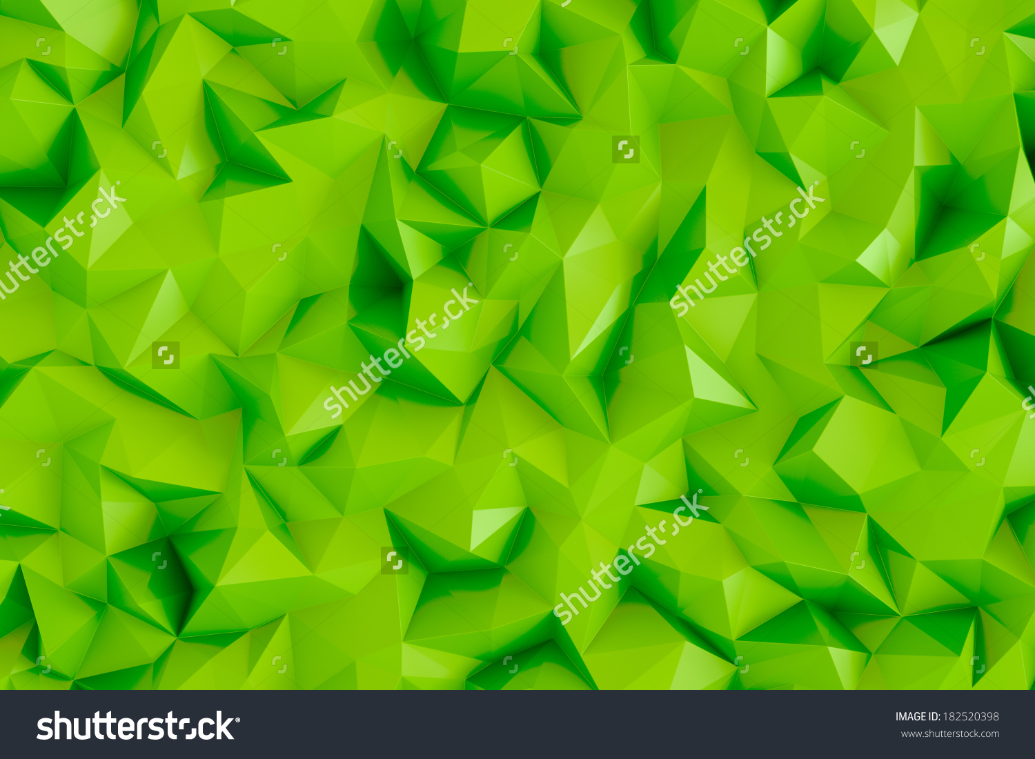  lime green 3d triangle geometric abstract background wallpaper