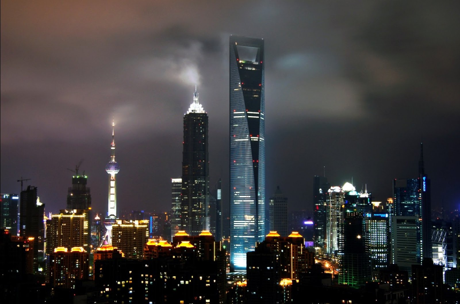 Shanghai Skyline HD Photos Postures