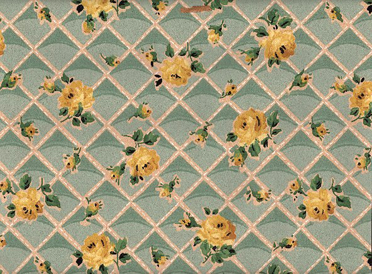 Yellow Vintage Wallpaper