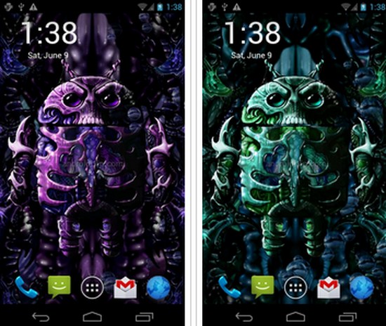 Wallpaper For Android Biomechanical Droid Live