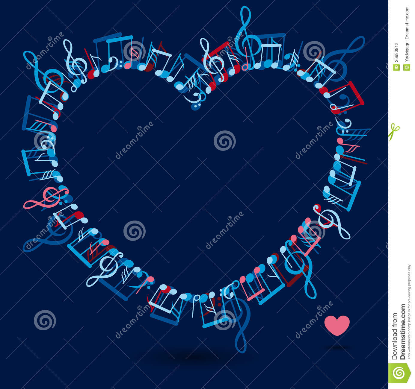 Music Notes Heart Wallpaper Clipart Panda Image