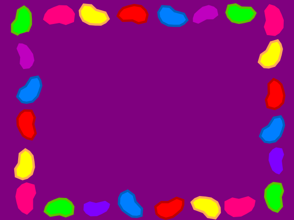 Jelly Bean Background Rainbow Purple Clip Art At Clker Vector
