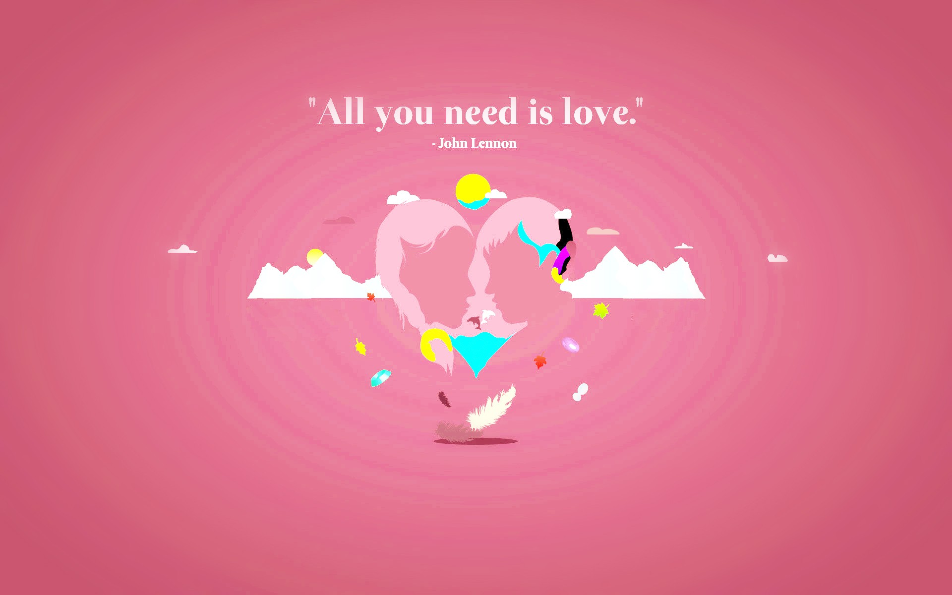 All You Need Is Love Valentines HD Wallpaper New