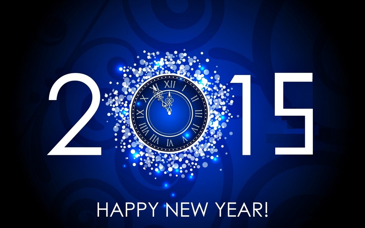 Happy New Year Countdown Clock Widescreen And Full HD Wallpaper