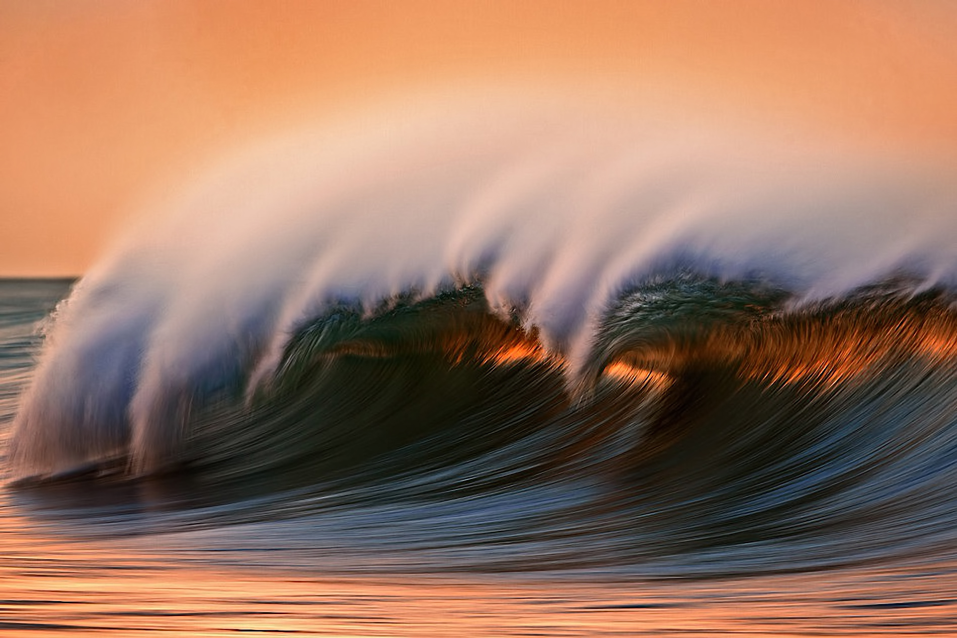Wave Sea Ocean Spray F Wallpaper
