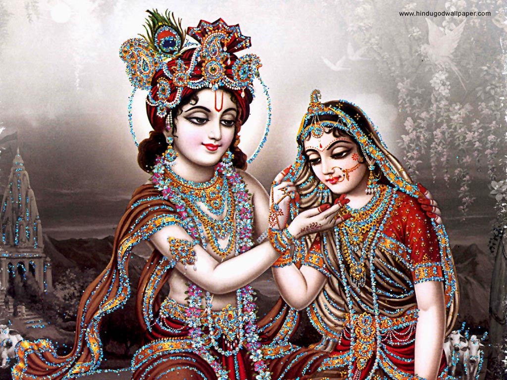 Bhakti Wallpaper Radha Krishna 1024x768