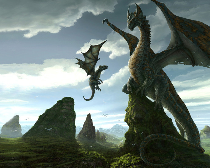 High Quality Desktop Wallpaper Of Dragons Mother Cub