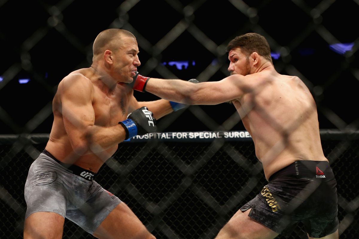 Ufc Video Georges St Pierre Knocks Down Submits Michael