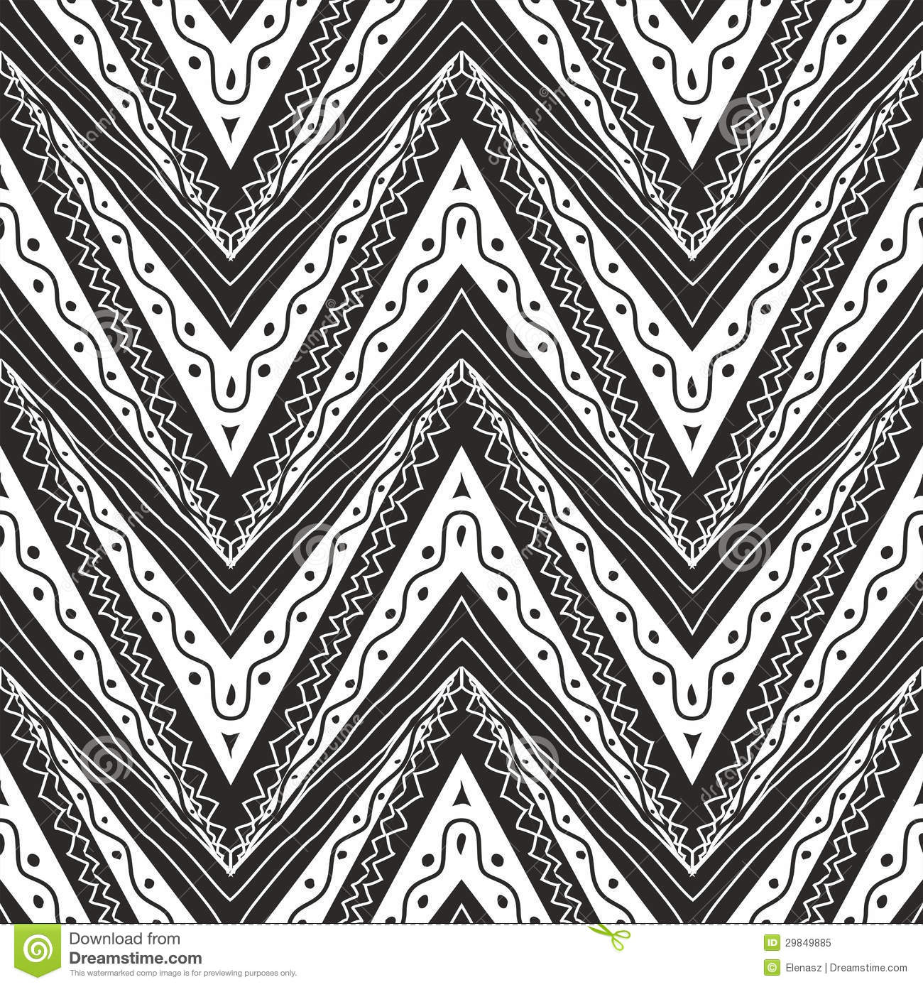 Black And White Chevron Wallpaper Zig Zag Ethnic Pattern In