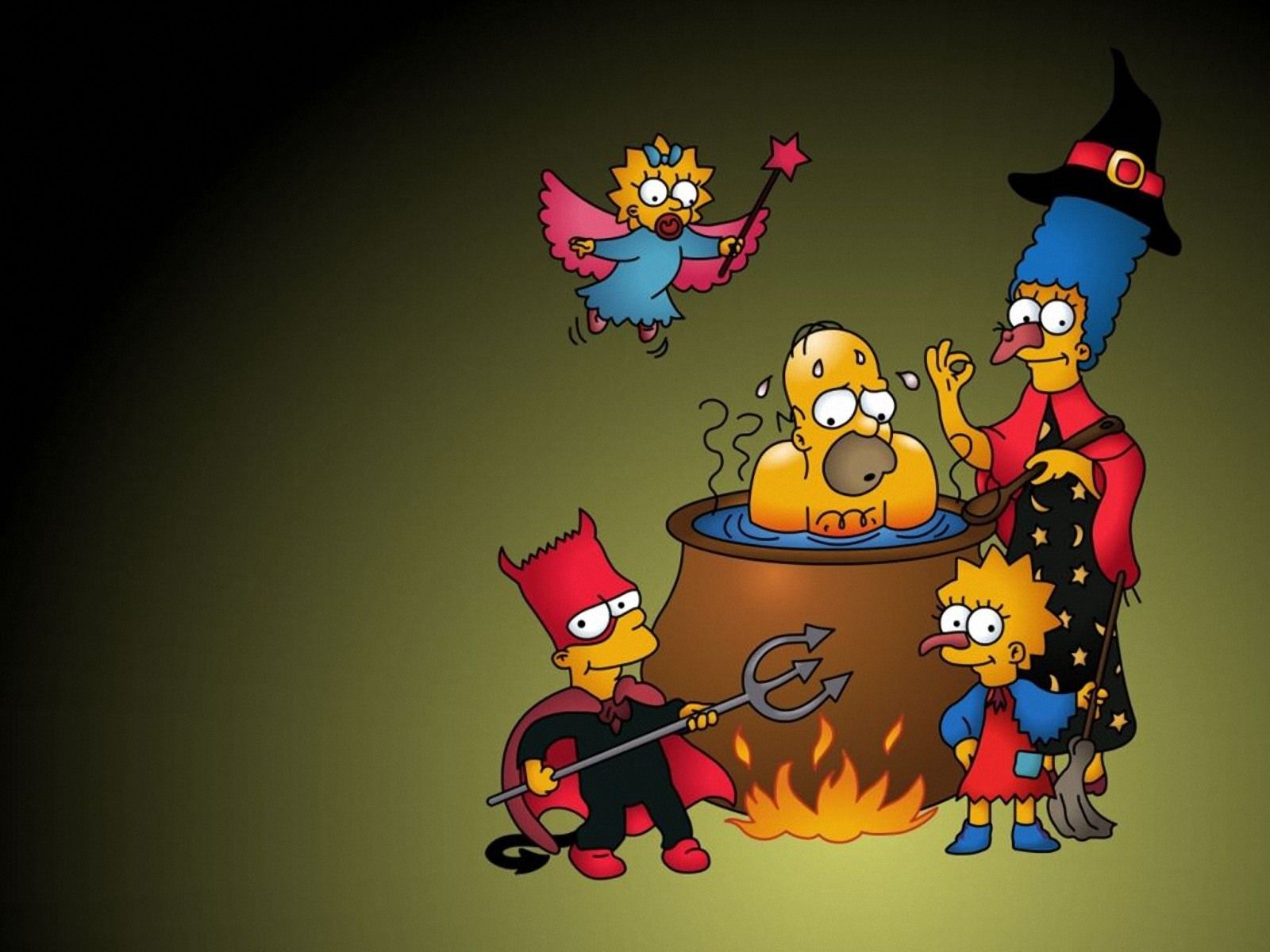 HD Wallpaper The Simpsons Family