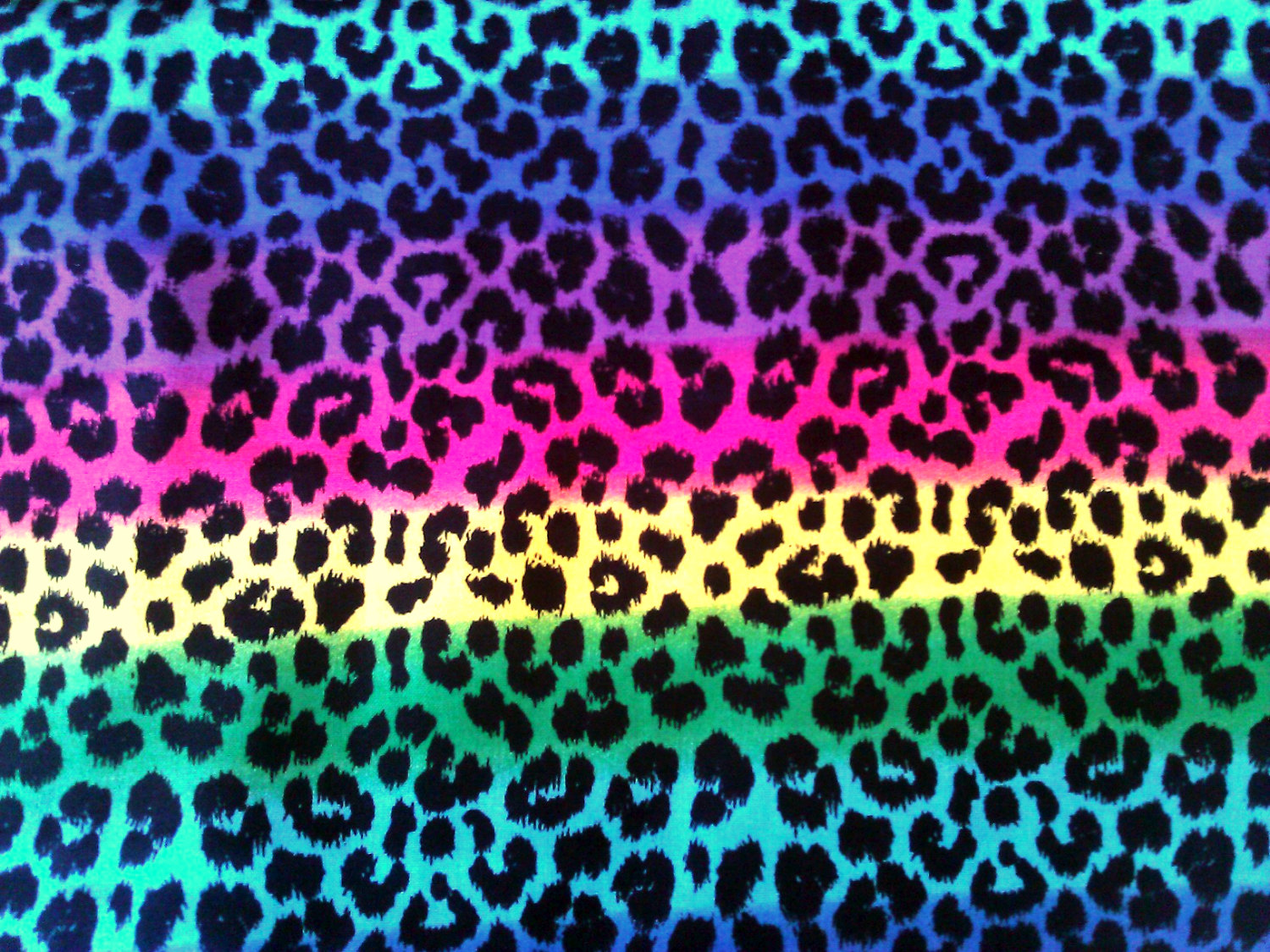 Colorful Leopard Background Yard Reinbow Fabric