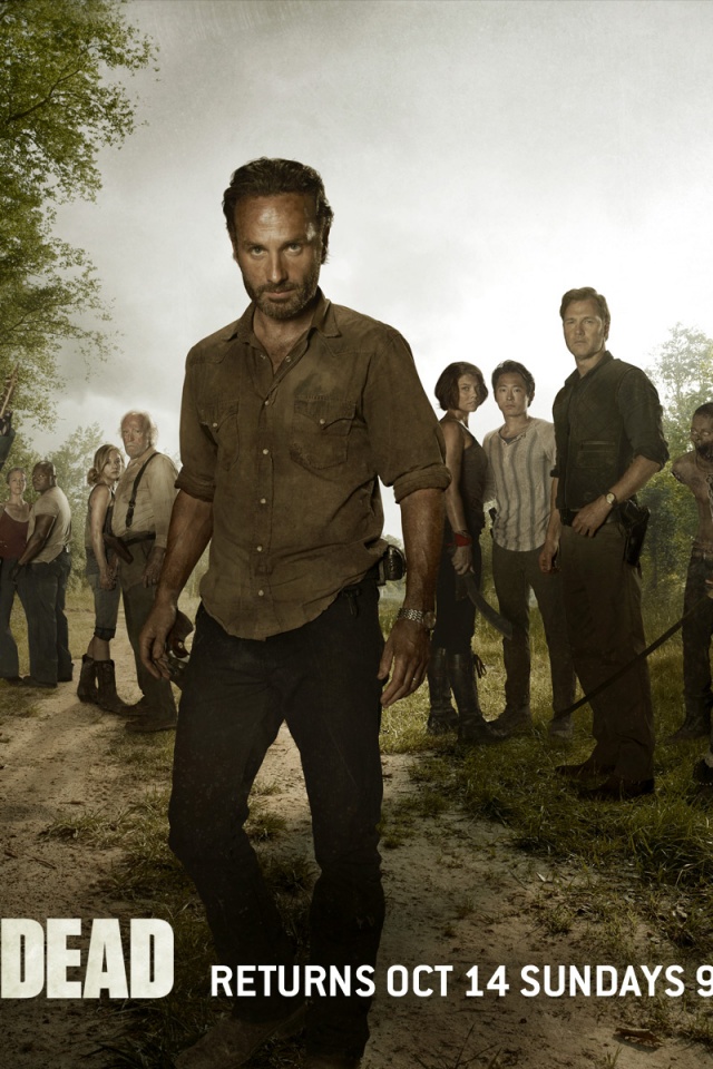 The Walking Dead Season Cast iPhone Wallpaper