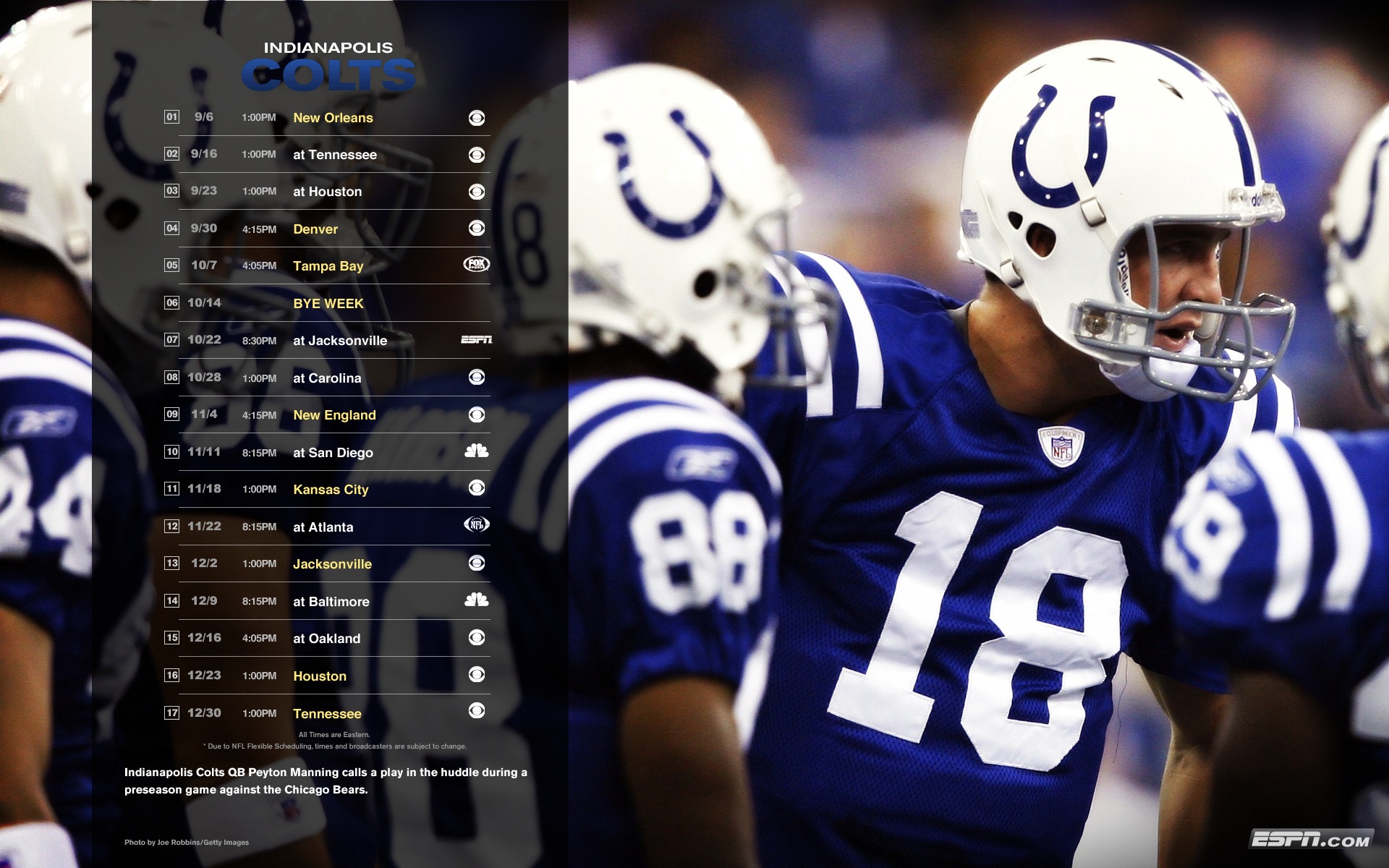Colts Manning Peyton Indianapolis Wallpaper