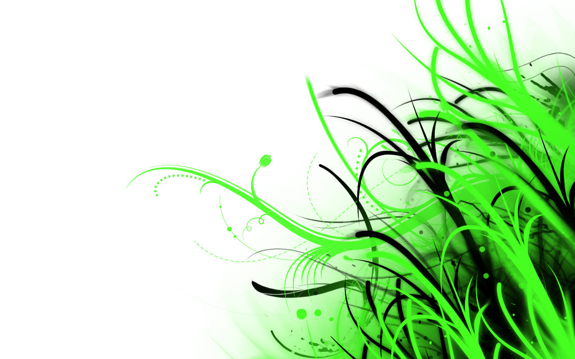 Abstract Wallpaper Green And White By Phoenixrising23