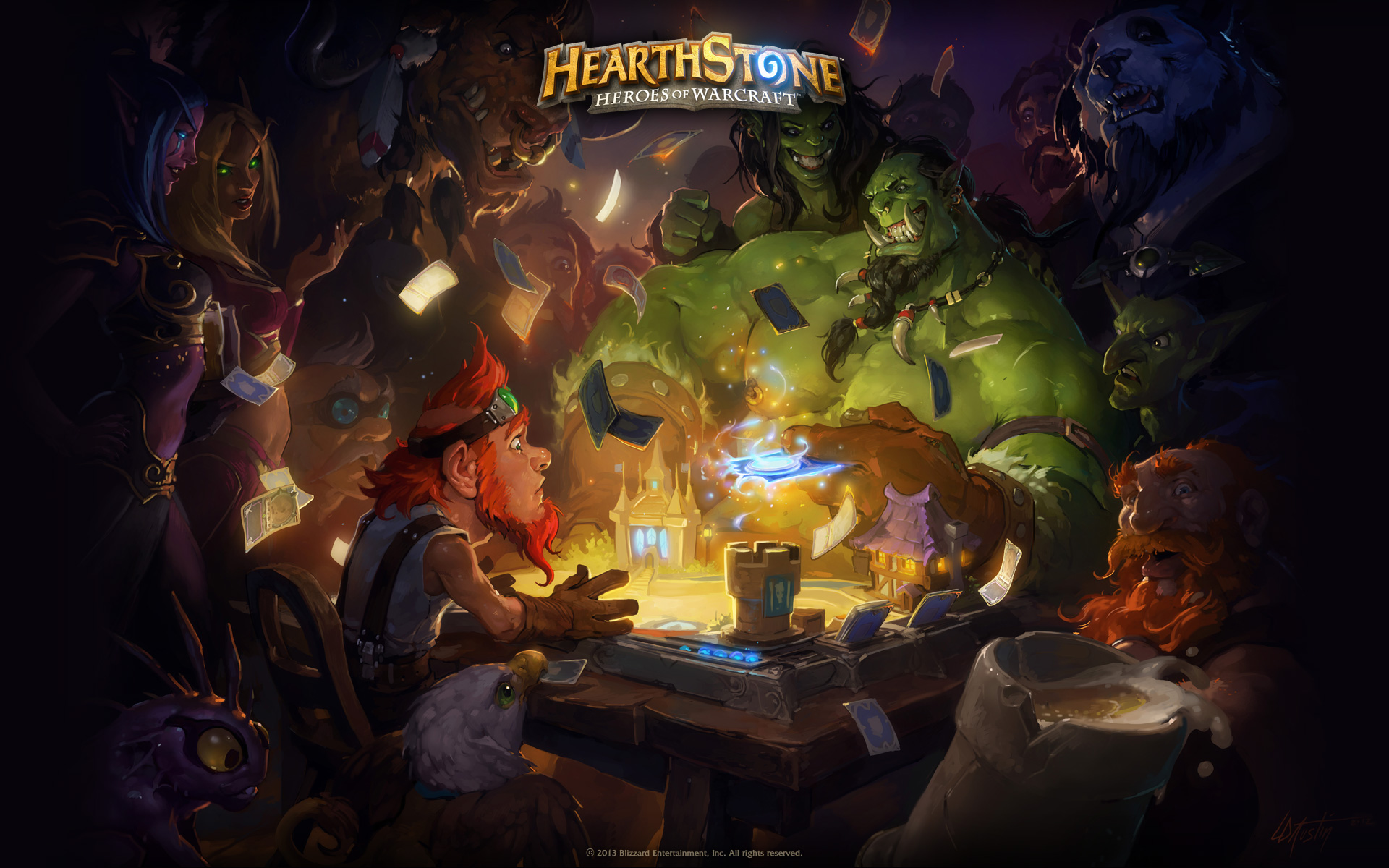 Hearthstone Heroes of WarCraft 2014 promotional art   MobyGames