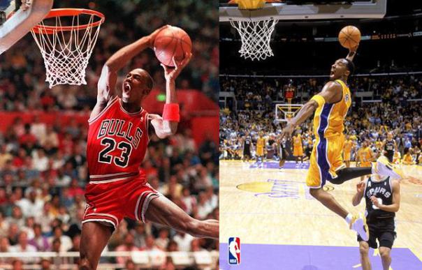 Michael Jordan And Kobe Bryant 2jumphigher Macbballsoccer13 Webs