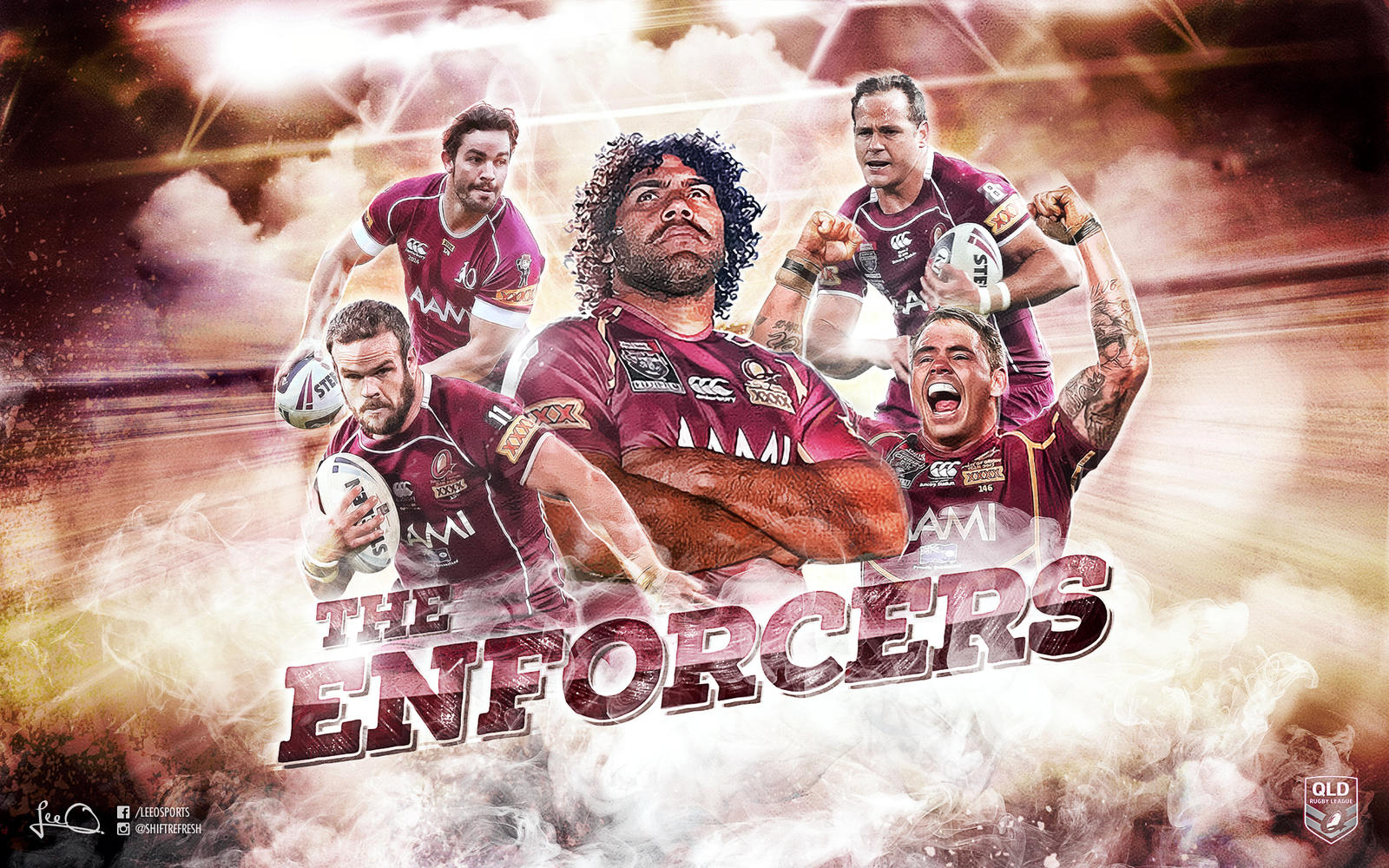The Enforcers Qld State Of Origin Wallpaper By Skythlee On