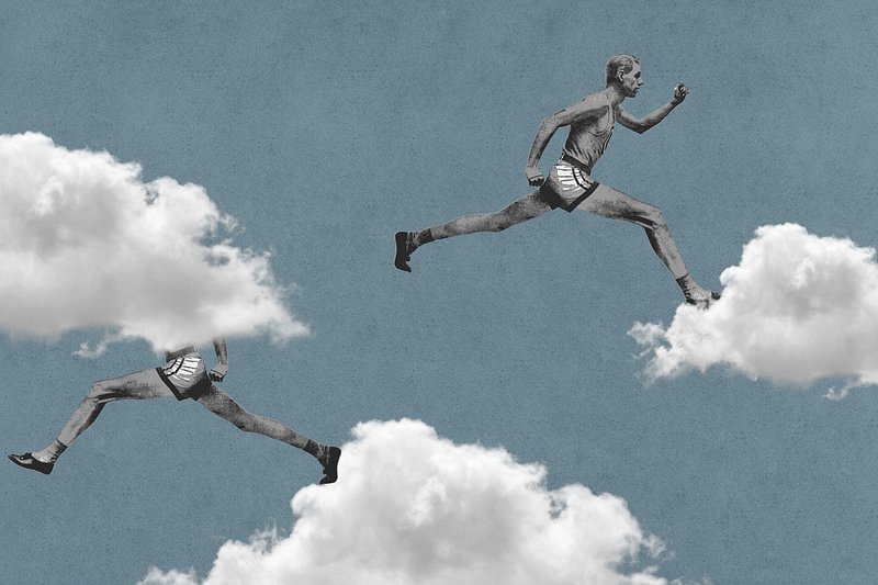 Aesthetic Blue Sport Background Cloud Design Image Wallpaper