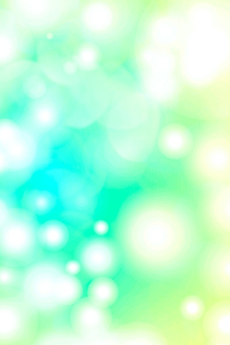 White Bokeh Light On A Greenish Background Image By