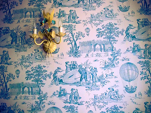 Country French Toile Wallpaper