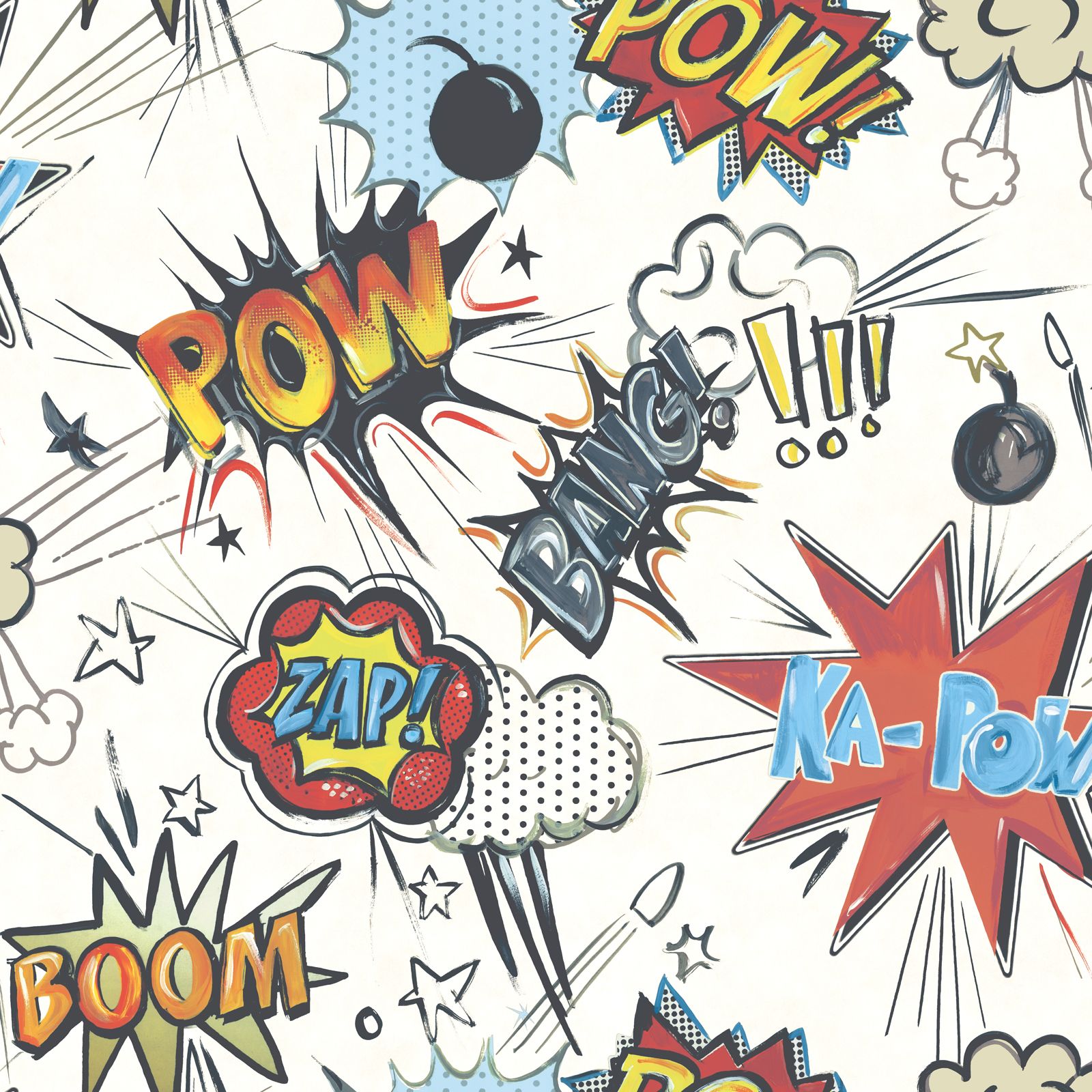 Kapow Comic Wallpaper Rasch New Bedroom Room Decor