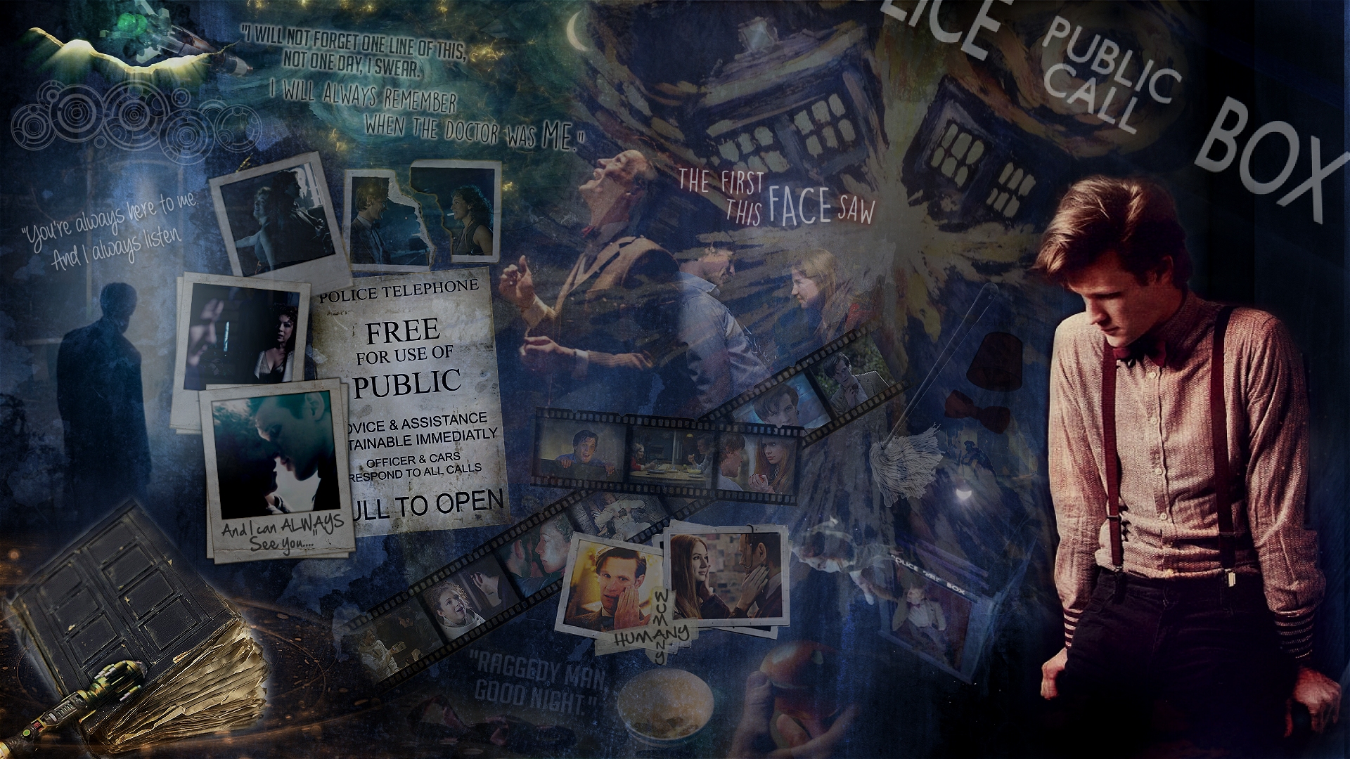 11th Doctor Tribute Wallpaper By Sikux