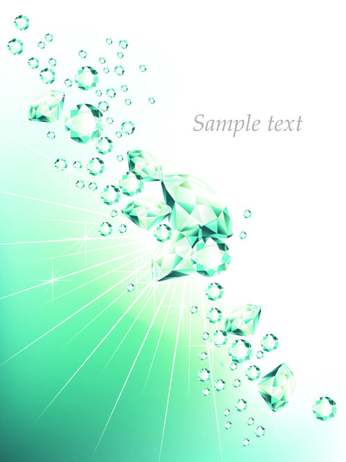 Of Background With Diamond Vector